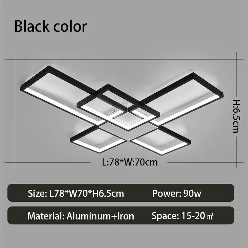Modern Dimmable LED Ceiling Lamp Ingemar SPINGAR.COM