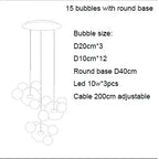 Unique Design Glass Bubble LED Pendant Lamp Edzard SPINGAR.COM