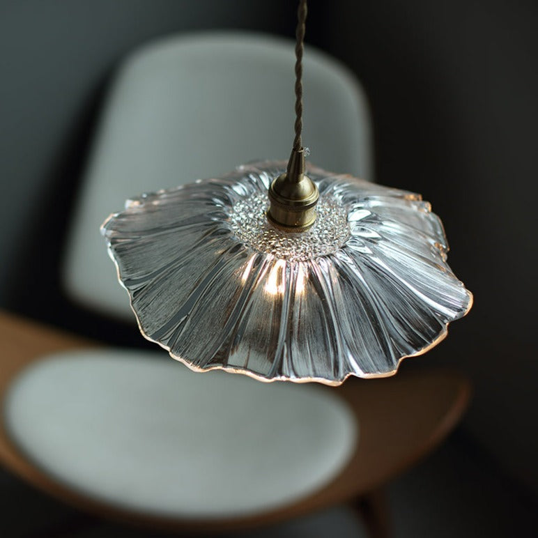 Modern Glass Flower LED Pendant Lamp Solveig