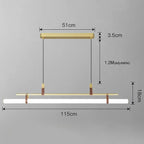 Minimalist Design Long Tube Kitchen/bar/office Island Lamp Saadia SPINGAR.COM