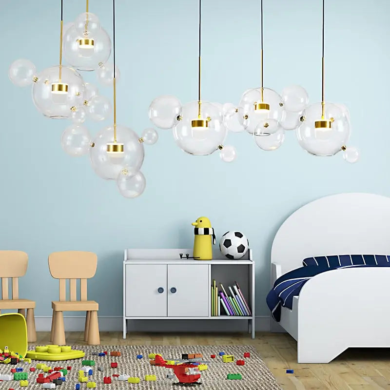 Unique Design Glass Bubble LED Pendant Lamp Edzard SPINGAR.COM