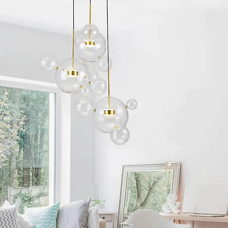 Unique Design Glass Bubble LED Pendant Lamp Edzard SPINGAR.COM