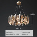 Smoke Grey Crystal Chandelier Timothy™ SPINGAR.COM
