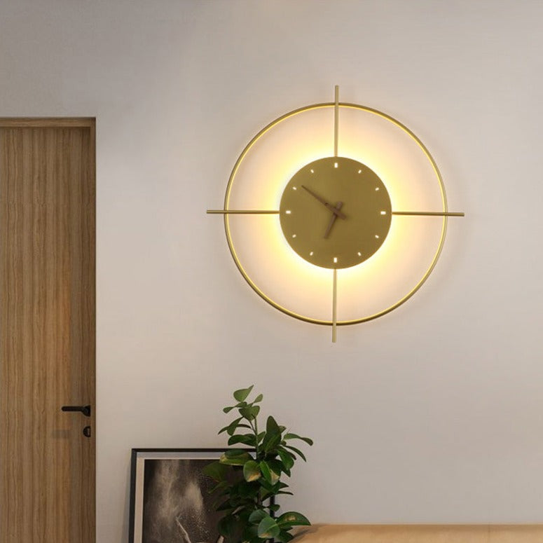 LED Clock Wall Lamp Valda (real clock)