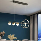 Nordic Rectangular Dining Table LED Island Pendant lamp Danby SPINGAR.COM
