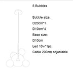 Unique Design Glass Bubble LED Pendant Lamp Edzard SPINGAR.COM