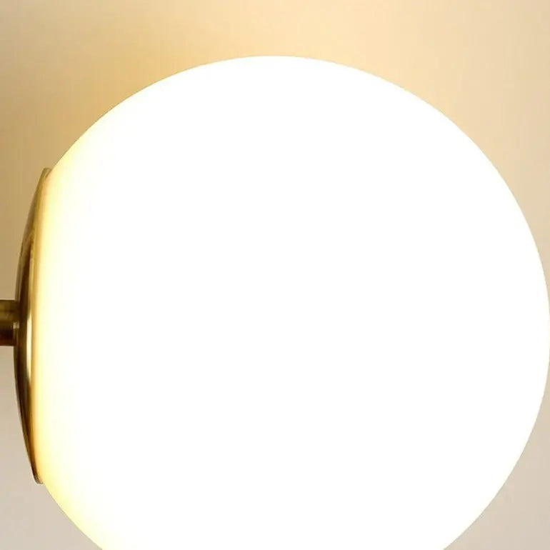Modern Glass Ball And Plants LED Table Lamp Leif SPINGAR.COM