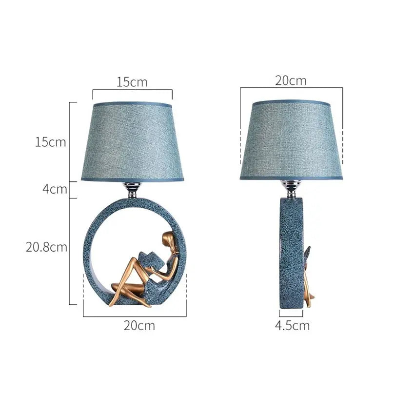 Post-modern Deco Bedside Table Lamp Frida SPINGAR.COM
