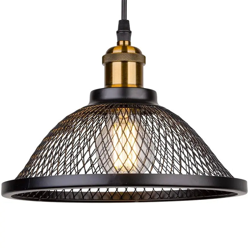 Vintage Retro Iron Net Cage LED Pendant Lamp Lilja SPINGAR.COM