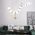 Postmodern Chain-shaped Scandinavian Kitchen Island/ bar LED Lamp Hermann SPINGAR.COM