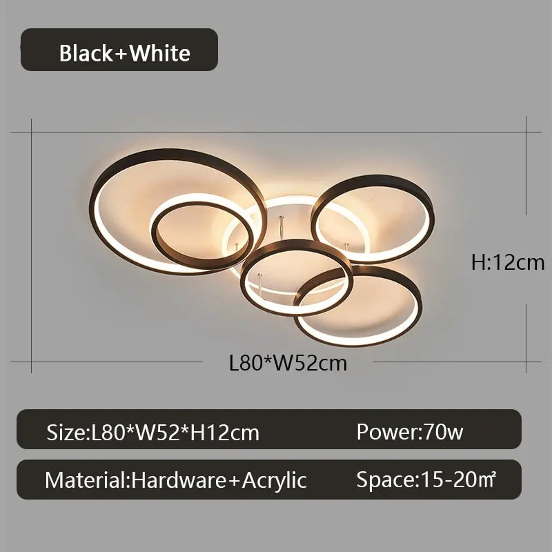 Modern Dimmable LED Ceiling Lamp Dave SPINGAR.COM