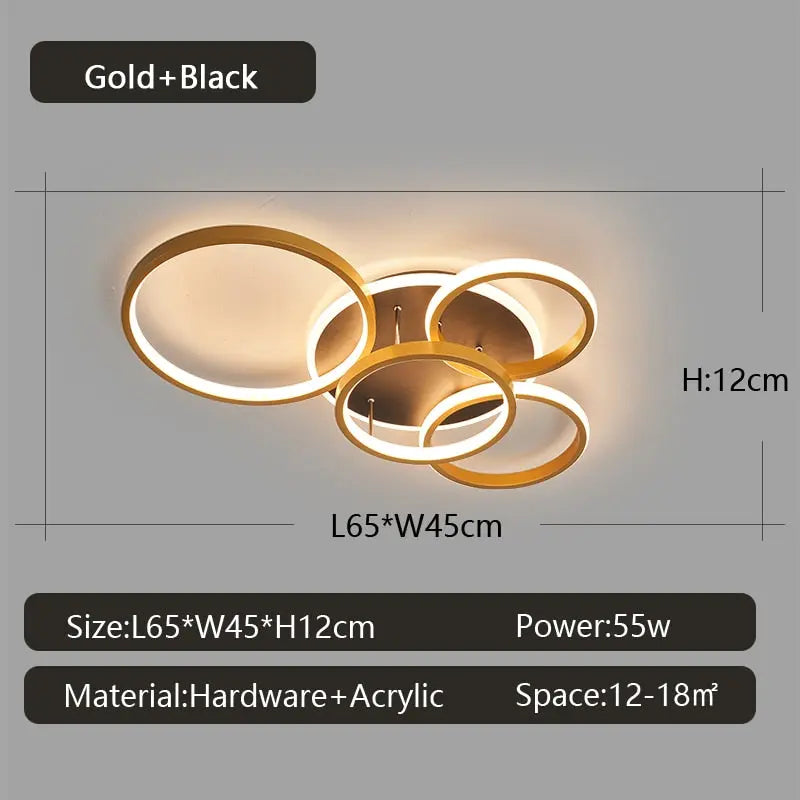 Modern Dimmable LED Ceiling Lamp Dave SPINGAR.COM