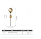 Modern LED Glass Ball Wall Light Noah™ Spingar.com