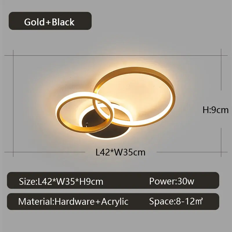 Modern Dimmable LED Ceiling Lamp Dave SPINGAR.COM