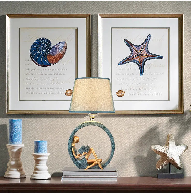 Post-modern Deco Bedside Table Lamp Frida SPINGAR.COM