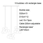 Unique Design Glass Bubble LED Pendant Lamp Edzard SPINGAR.COM