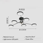 Modern Design LED Dimmable Ceiling Lamp Valdemar SPINGAR.COM