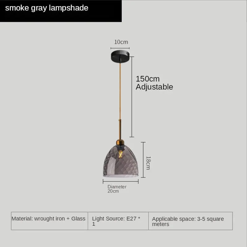 Modern Deco Glass LED  Pendant Lamp Dahlia SPINGAR.COM
