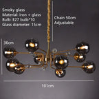 Luxury Glass Ball LED Pendant Lamp Frederik SPINGAR.COM