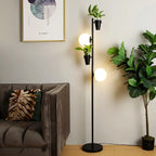 Modern Glass Ball And Plants LED Table Lamp Leif SPINGAR.COM