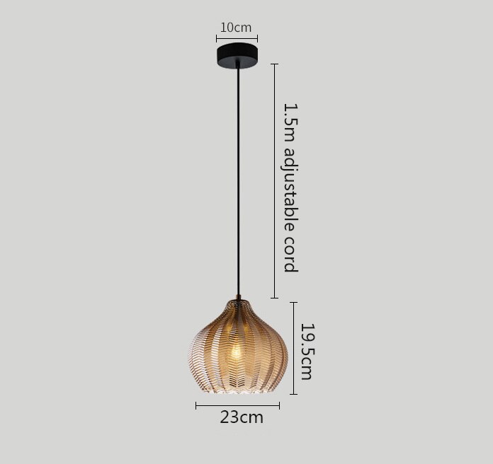 Glass Ball LED Pendant Lamp Malthe