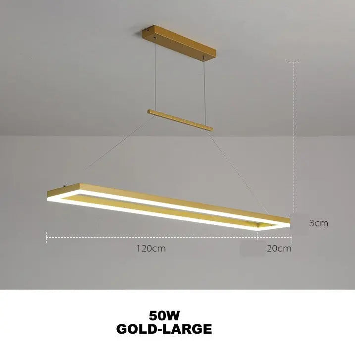 Modern Island Shaped Dining Table LED  Island Pendant Lamp Vendela SPINGAR.COM