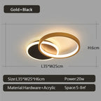 Modern Dimmable LED Ceiling Lamp Dave SPINGAR.COM