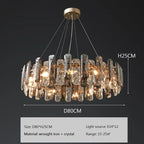 Smoke Grey Crystal Chandelier Timothy™ SPINGAR.COM