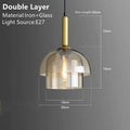 Industrial Style Champagne Glass LED Pendant Lamp Zafira SPINGAR.COM