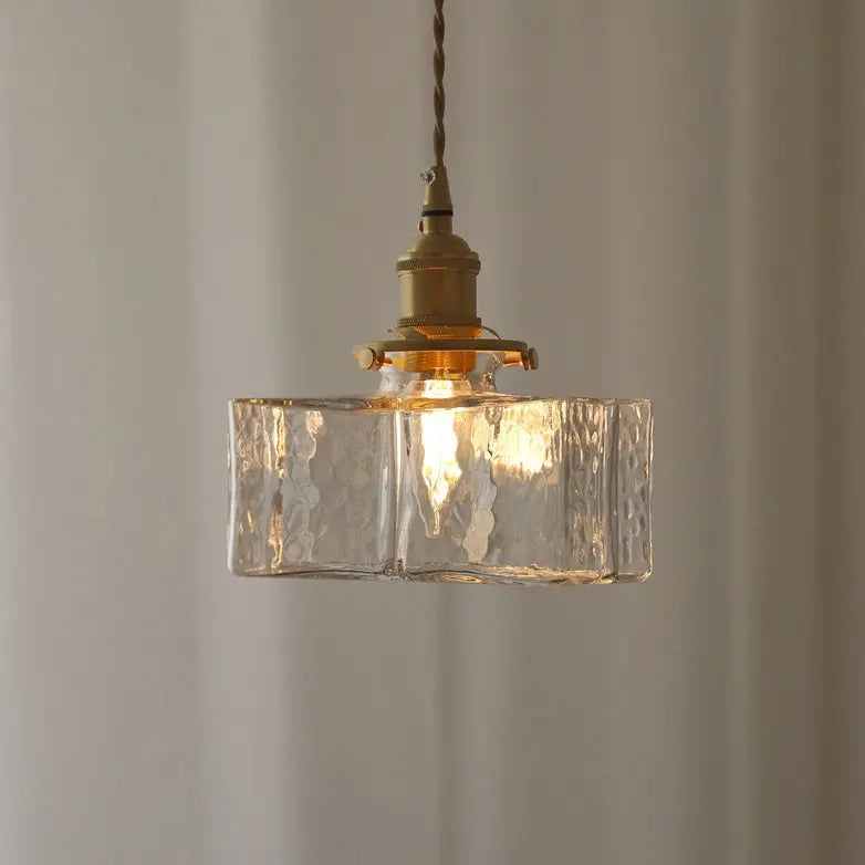 Retro Glass LED/Halogen Pendant Lamp Oline SPINGAR.COM