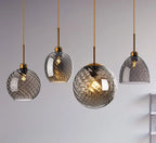 Modern Deco Glass LED  Pendant Lamp Dahlia SPINGAR.COM