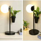 Modern Glass Ball And Plants LED Table Lamp Leif SPINGAR.COM