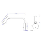 Modern Rotatable LED Wall Light Hagan SPINGAR.COM