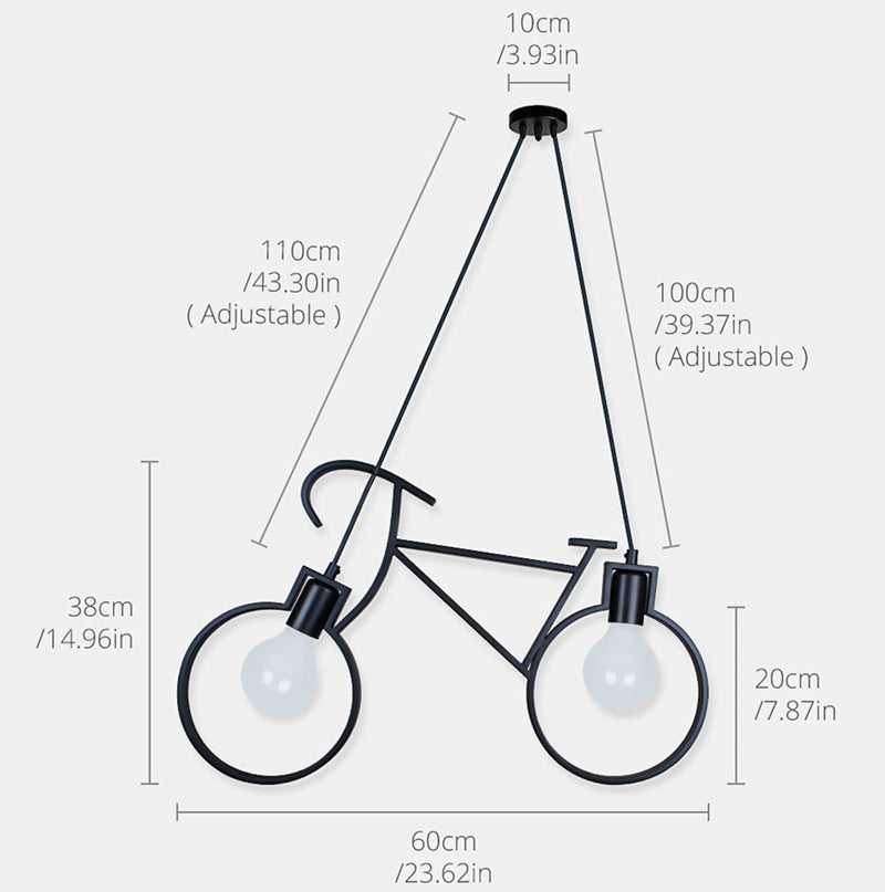 Retro-Fahrrad-LED-Pendelleuchte Anthony™