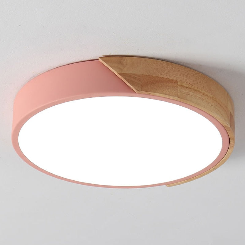 Wooden Frame LED Ceiling Lamp Konrad