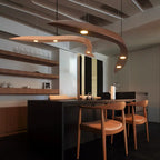 Solid Wood LED Island Pendant Lamp Paiman SPINGAR.COM
