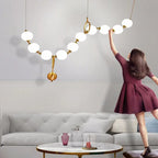 Postmodern Chain-shaped Scandinavian Kitchen Island/ bar LED Lamp Hermann SPINGAR.COM