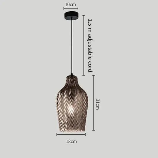 Glass Ball LED Pendant Lamp Malthe SPINGAR.COM