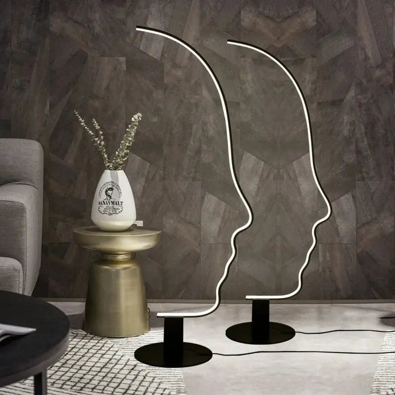 Designer Face LED Floor Lamp Madeline™ SPINGAR.COM