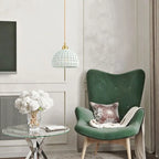 Modern LED pendant lamp in ceramic style Agda SPINGAR.COM