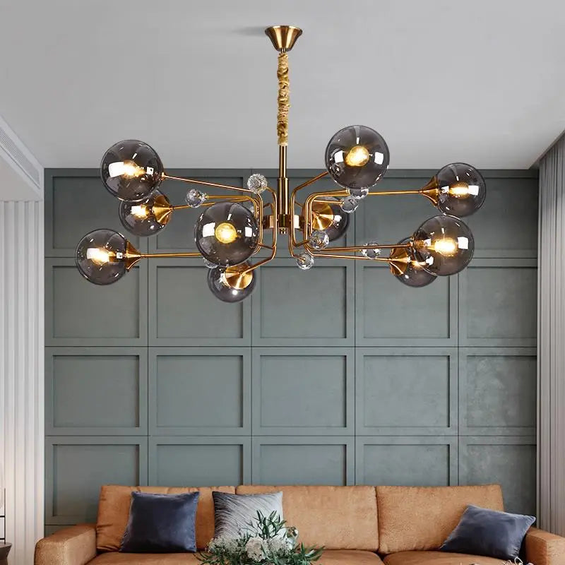 Luxury Glass Ball LED Pendant Lamp Frederik SPINGAR.COM