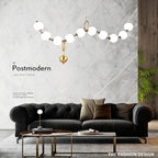 Postmodern Chain-shaped Scandinavian Kitchen Island/ bar LED Lamp Hermann SPINGAR.COM
