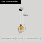 Modern Deco Glass LED  Pendant Lamp Dahlia SPINGAR.COM