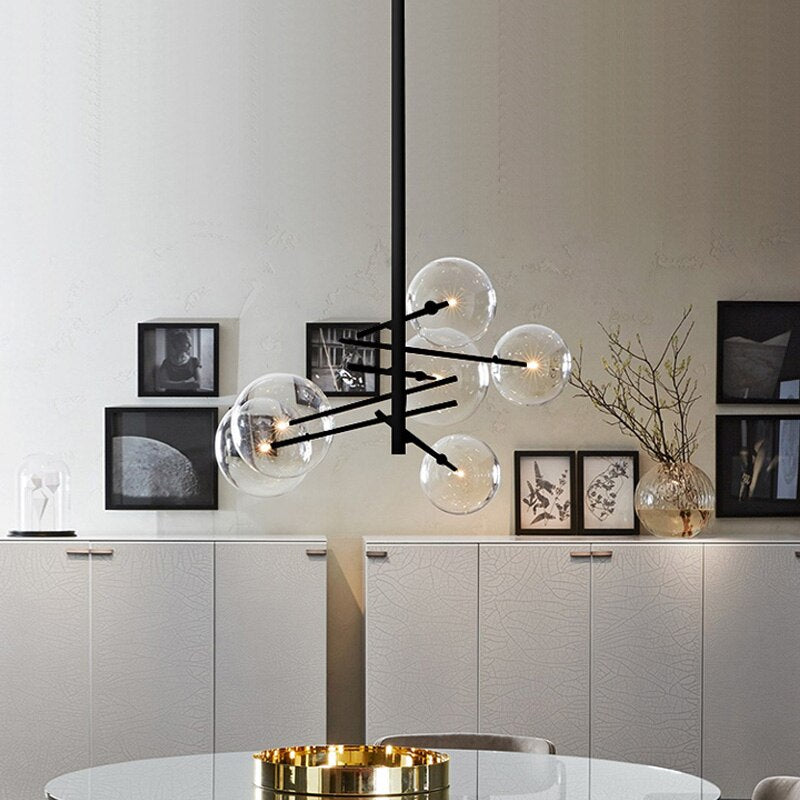 Modern Creative Concise Style Glass LED Pendant Lamp Sparkle