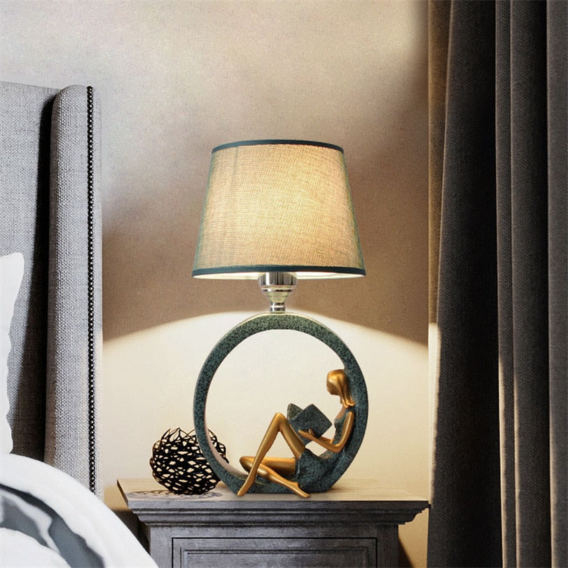 Post-modern Deco Bedside Table Lamp Frida