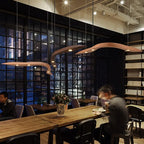Solid Wood LED Island Pendant Lamp Paiman SPINGAR.COM