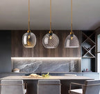 Modern Deco Glass LED  Pendant Lamp Dahlia SPINGAR.COM