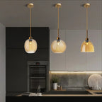 Modern Deco Glass LED  Pendant Lamp Dahlia SPINGAR.COM
