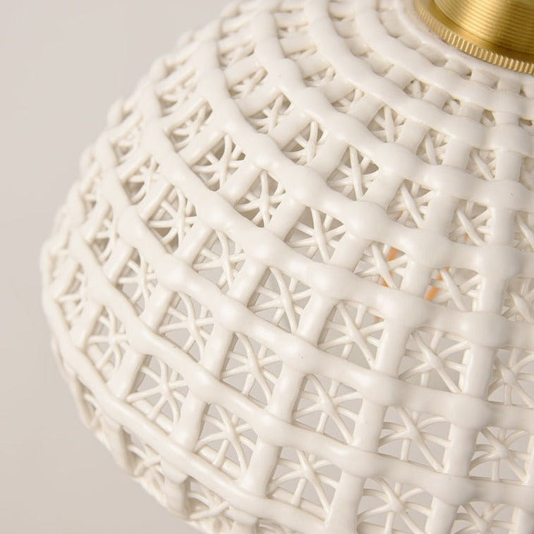 Modern LED pendant lamp in ceramic style Agda