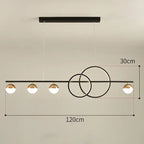 Nordic Rectangular Dining Table LED Island Pendant lamp Danby SPINGAR.COM